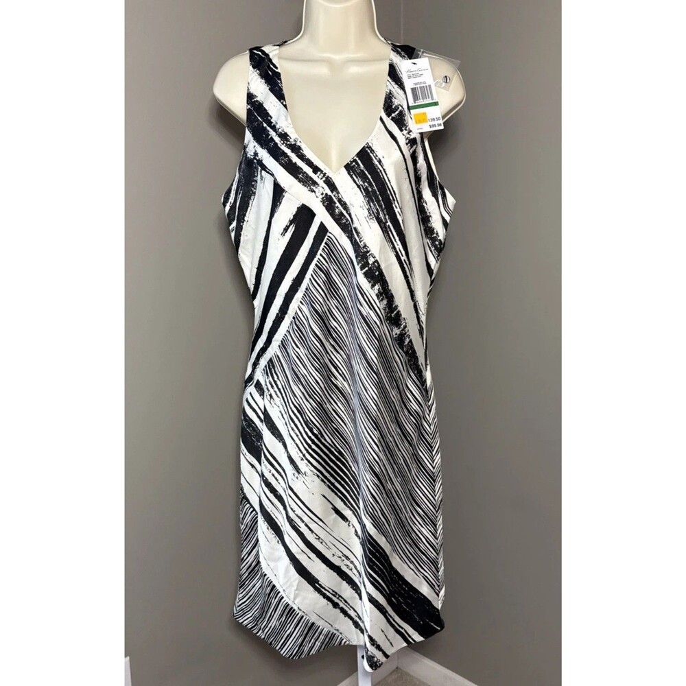 Kenneth Cole Dress Sleeveless V-neck SZ LARGE NWT $94.97